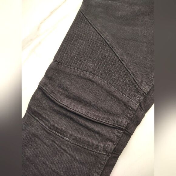 Hudson Blunder V2 Skinny Biker Moto Motorcycle Jeans Pants Black Denim Sz 29 - Picture 9 of 16